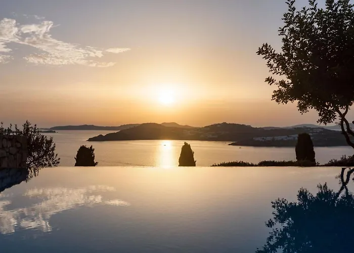 Excellent Mykonos Beta 5 Bedrooms Stunning Sea Views Psarou (Mykonos)